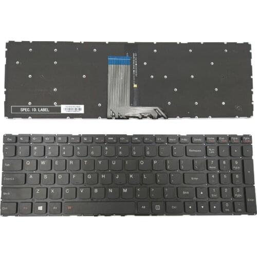 New Laptop Keyboard for Lenovo Yoga 500-15IBD 500-15IHW 500-15ISK Type 20585 20586 80R6 80N6 80N7 US Backlit Without Frame
