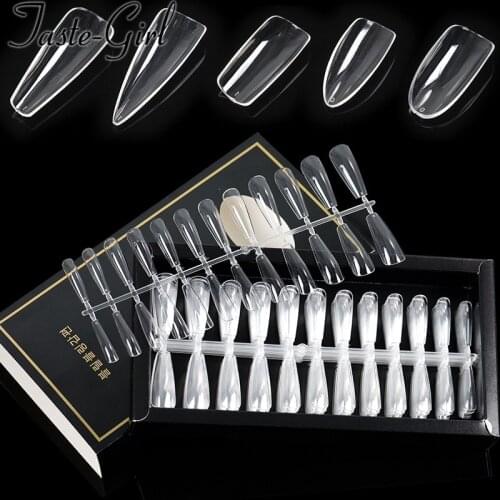 New arrival 240PCS transparent fake nails set false nail art tips accesorios nail supplies for professionals