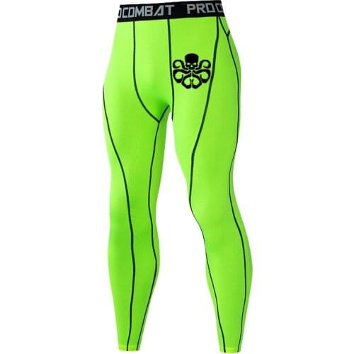 Gym Clothing Jogging Suit Mens Leggings Sweatpants Quick-Drying Compression Pants Football Fitness Training Tights Rashgard Men