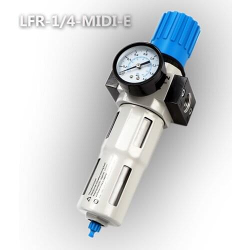 Pneumatic air filter pressure regulator 1/8 1/4 3/8 inch MINI type LFR with pressure gauge