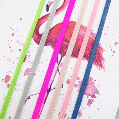 Charm 100 metres High quality 5mm Hair band Making face Masks ear strap Color Elastic Bands Flat Cord Underwear Bra Ropes 2020