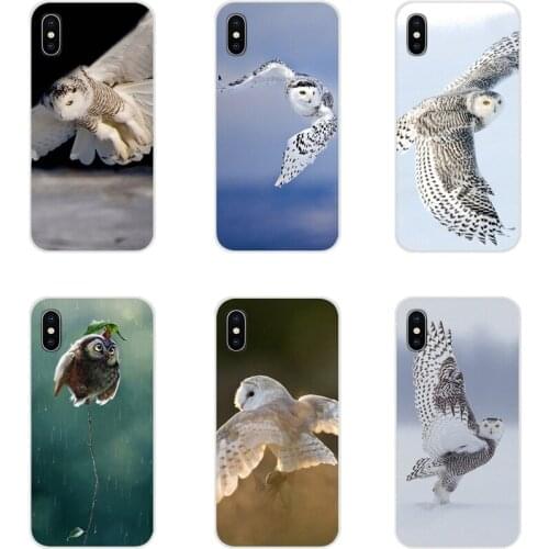 For HTC One U11 U12 X9 M7 M8 A9 M9 M10 E9 Plus Desire 630 530 626 628 816 820 830 Beautiful Flying Owls Silicone Phone Cover Bag