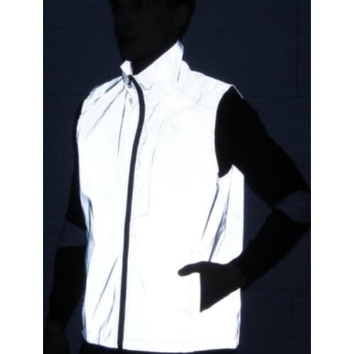 Reflective Light Vests for Men/women Sport Running Hunting Outdoor Vest Sleeveless Jacket Coat 2020 Spring Autumn Gray Waistcoat