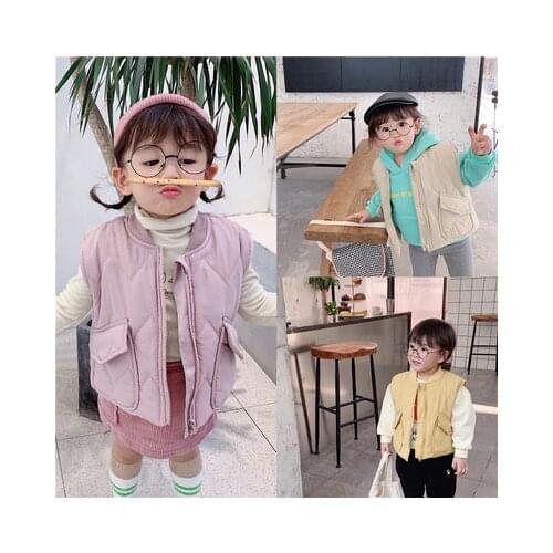Toddler Infant Baby Girl Warm Thick Vests 2019 Fashion Winter New Baby Clothes Toddler Boys Casual Sleeveless Vest Coats Jackets