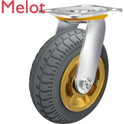 Universal Wheel Wheel Trolley 4-Inch 5-Inch 6-Inch 8-Inch Caster Mute Heavy Rubber Load-Bearing Heavy-Duty Gold Capsules Durable