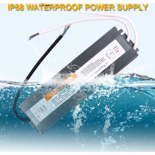 Waterproof IP67 IP68 AC/DC 12V 24V Transformer Switch Power Supply LED Driver for Outdoor LED Strip Lights