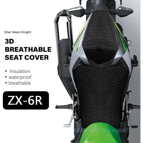 Motorcycle Protecting Cushion Seat Cover Fit For KAWASAKI ZX6R ZX-6R ZX 6R Fabric Saddle Seat Cover Accessories
