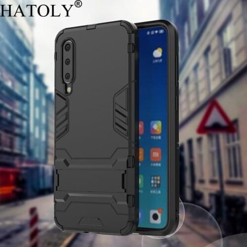 HATOLY For Armor Case Xiaomi Mi 9 SE Cases Shockproof Robot Silicone Rubber Hard Back Phone Cover For Xiaomi Mi 9 SE Mi9SE 9SE