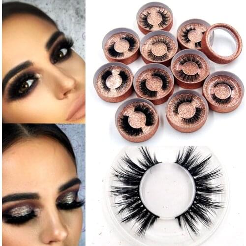 1pair/box 3D mink eyelashes natural long soft eyelash curely free luxury lashes rose gold glitter box eye Artist customize logo