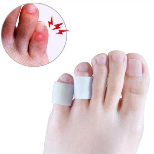 1 Pair Silicone gel little toe tube corns blisters Corrector pinkie protector gel bunion sleeve toe Bone Brace Support