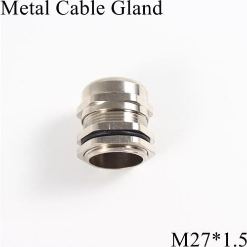 1piece/lot M27 Metal Cable Gland IP68 Waterproof Nickel Brass Connector Glands For 13-18mm Electric Wire M27*1.5 Copper Joint