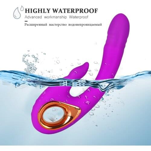 10Speed Rabbit Vibrator Heating Dual Vibration G Spot Vagina Clitoris Stimulator Massager Adult Sex Toys For Female Masturbation