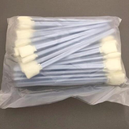 50PCS High quality big long 23cm printhead foam swabs stick for Infiniti zhongye roland mutoh mimaki large format printer sponge