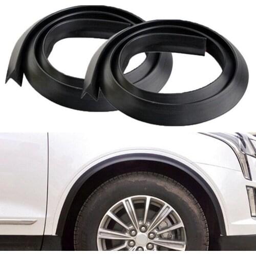 80% Hot Sell 2Pcs 2cmx1.5m Universal Car Wheel Tire Eyebrow Fender Strip Protector Mudguard