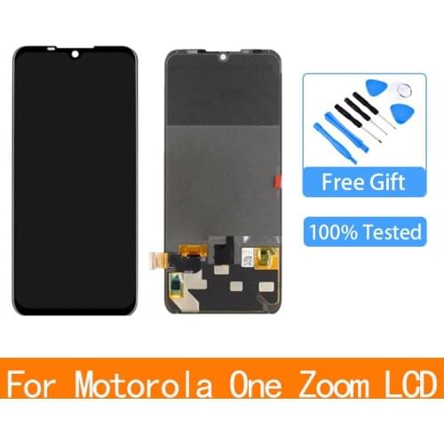 AAA+Original Amoled for Motorola One Zoom XT2010 XT12010-1 Touch LCD Display Digitizer Glass Assembly for Moto One Zoom Lcd