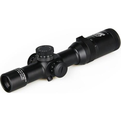 Canis Latrans Tactical 1-4x24 IRF Rifle Scope Red /green Mil-dot Illuminated Hunting Scopes for Real Gun GZ1-0197