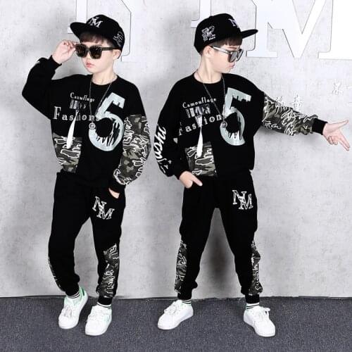 Children Clothing Set For Boys Autumn Sweatshirt + Pants Sports Suits Kids Clothes Tracksuit School Boy Long-Sleeved Sportswear