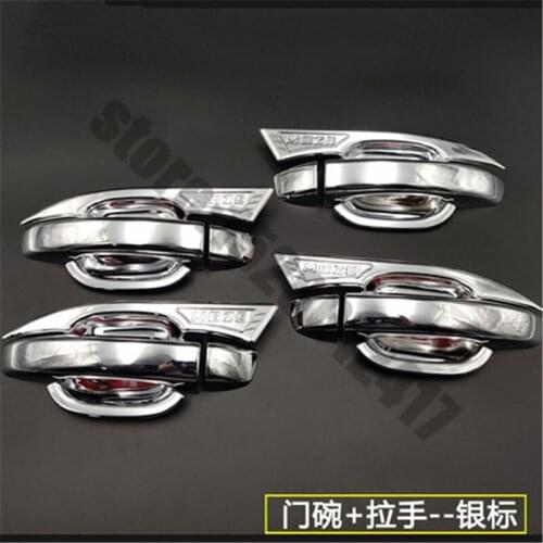 ABS Chrome Door Handle Bowl Door handle Protective covering Cover Trim Car styling for MG ZS/HS 2017 2018 2019