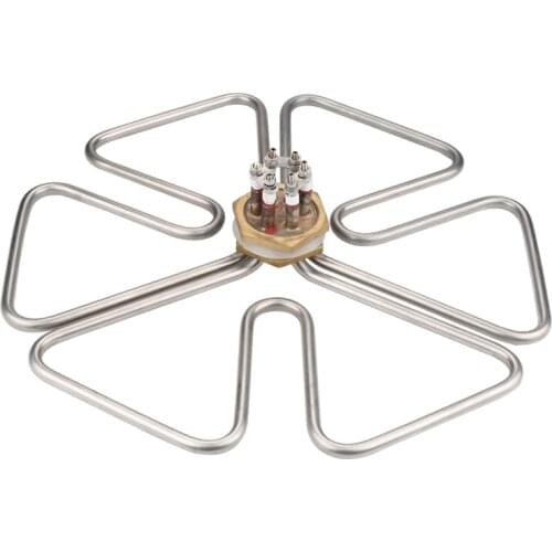 Isuotuo Electric Heating Element for Water Boiler Heater, 2 Inch/DN40 380V Immersion Water Tubular Heating Element, 6KW Heater