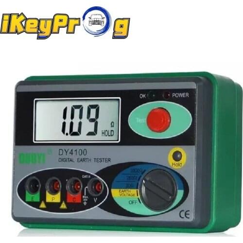 2020 In Stock DY4100 Digital Earth Ground Resistance Tester Multimeter Resistance Measurer 0~20/200/2000ohm Best Price