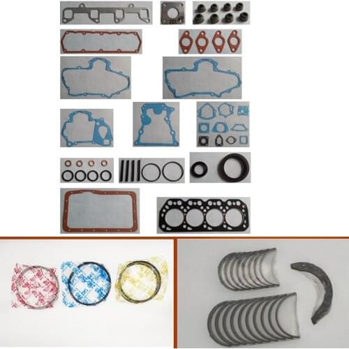 K4M complete Engine Full gasket set kit crankshaft connecting rod bearing piston ring for Mitsubishi Excavator Kobelco Excavator