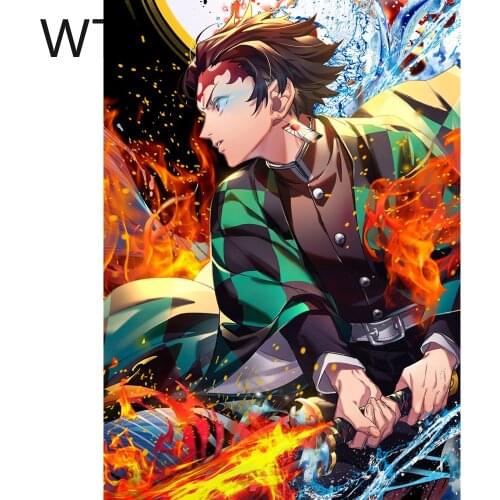 Canvas Painting Japanese Anime Demon Slayer Poster and Print Wall Art Room Decor Wall Decor Canvas Art Posters Surprise Box