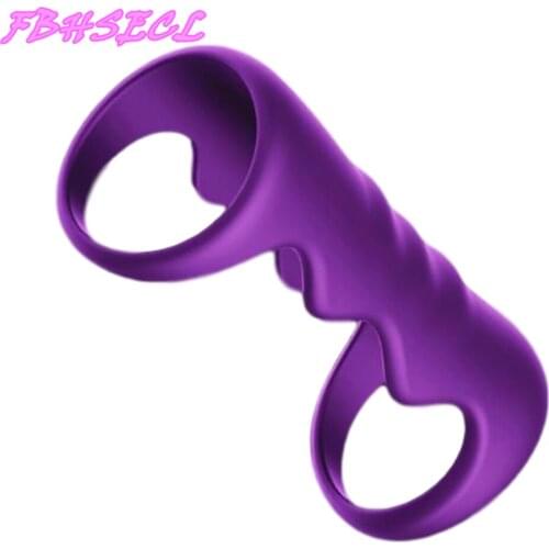 FBHSECL Penis Rings Delay Ejaculation Sex Toys for Men Cock Rings Male Chastity Device Silicone Male Masturbation Penis Sleeve