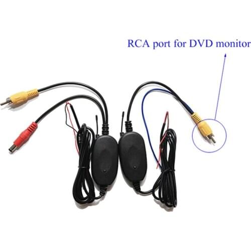 2.4 Ghz Wireless RCA port Transmitter Receiver kit for all car parking rear view camera connect DVD / monitor