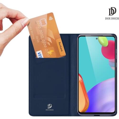 For Samsung Galaxy A82 5G / Quantum 2 DUXDUCIS Skin Pro Series Leather Wallet Flip Case Full Protection Steady Stand