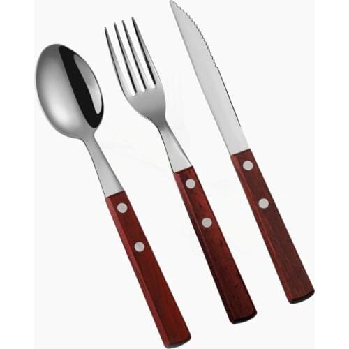 Kitchen Cutlery Stainless Steel Cutlery Set Fork Spoon Knife Set Tableware Dinnerware Set Luxury Mirror Silverware Dropshipping
