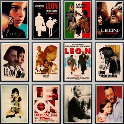 LAITANG Wall Stickers Leon The Professional Vintage Movie Poster Retro Poster Wall Decoracion Pared Home Decor Decoration
