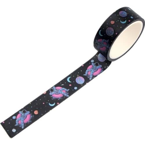 LX193 Space Washi Tape Paper DIY Decorative Adhesive Tape Stationery Masking Tapes Supplies