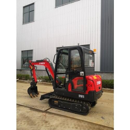 SYNBON 1.8Ton Mini Digger Crawler Excavator With Enclosed Cabin SY601.8