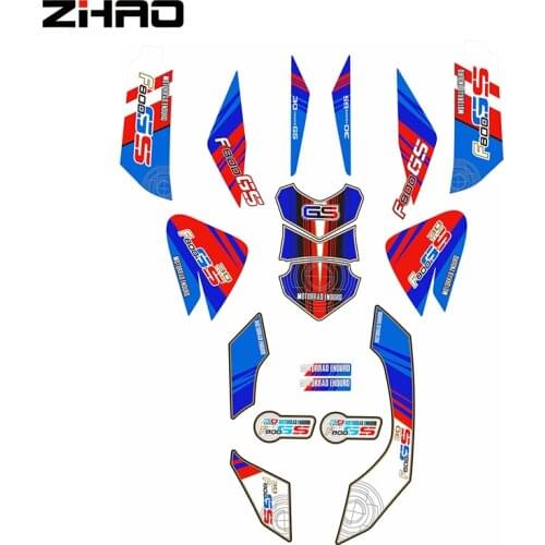 Motorcycle 2D Fairing Emblem Sticker Decal Full Kit Decoration for BMW F800GS F800 GS 2013-2017