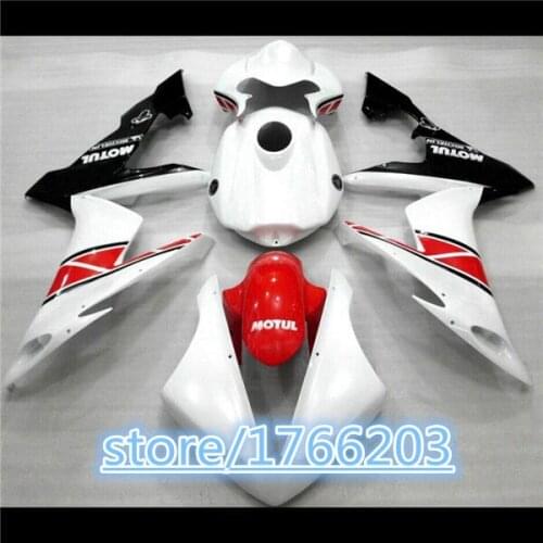 NEW red white bodywork for YZF R1 04 05 06 YZF-R1 04-06 YZF1000 YZF R1 2004 2005 2006 ABS Fairing parts