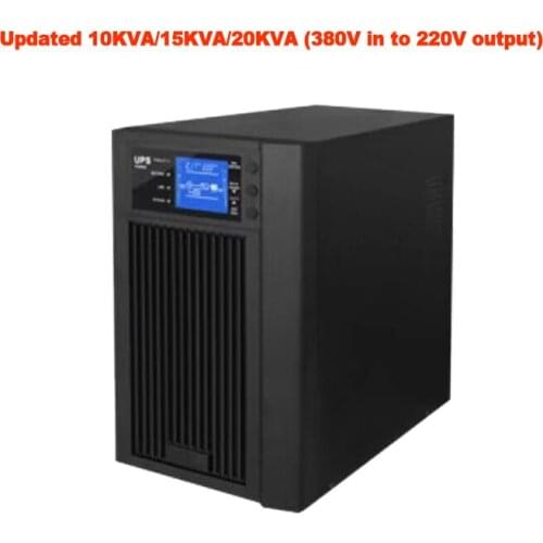 Online UPS 10KVA/8KW 3 Phase In to 1 Phase Out Tower,192VDC, External Battery Pure Sine Wave Online Uninterrupted Power Supply