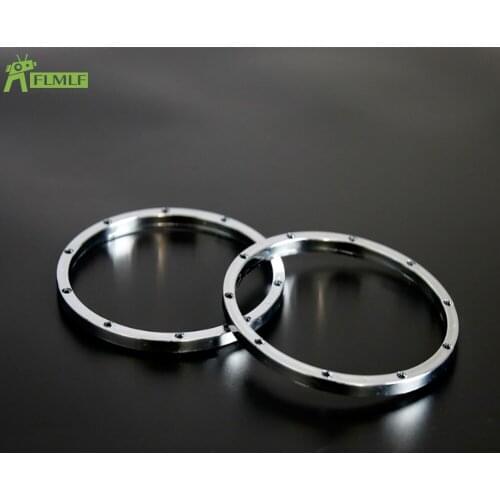 Plastic Chrome Inner and Outside Beadlock Ring for Wheel Hub Fit for 1/5 HPI ROFUN BAHA ROVAN KM BAJA 5B 5T 5SC RC CAR Toy PARTS