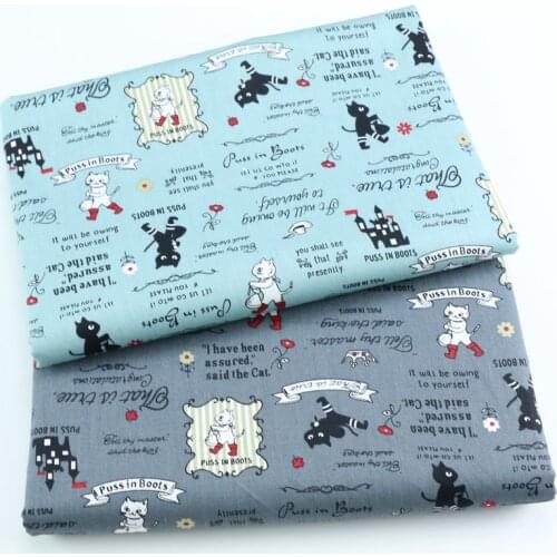 Cartoon Cats Printed 100% cotton fabrics for DIY Sewing textile tecido tissue patchwork bedding quilting