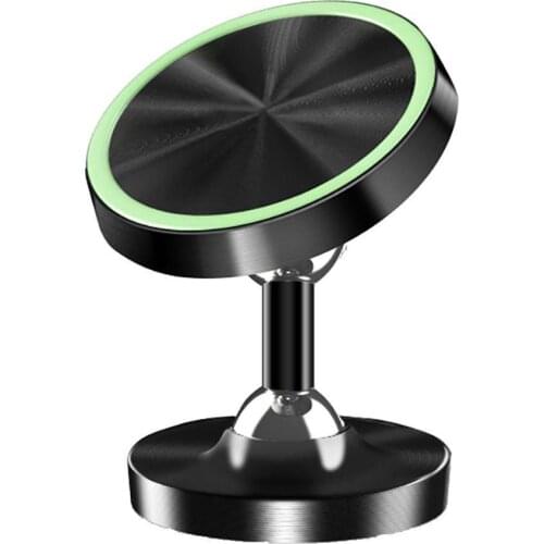 360 Degrees Rotation Luminous Magnetic Car Vehicle Dashboard Phone Holder Stand