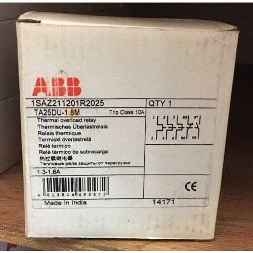 1PC New For ABB TA25DU-1.8M Overload Relay free shipping