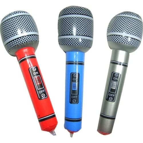 1pcs receiver activity props karaoke toy nflatable Simulation Microphone Receiver Activity Props Karaoke Bar Toy Color Random