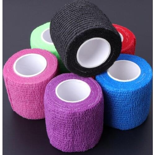 6pcs Disposable Self-adhesive Elastic Bandage for Handle Grip Tube Tattoo