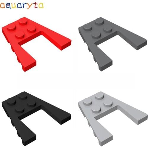 Aquaryta 30pcs Plate Wedge 4x4 Building Blocks Parts Compatible 43719 DIY Creative Educational Toy for Teen and Adult
