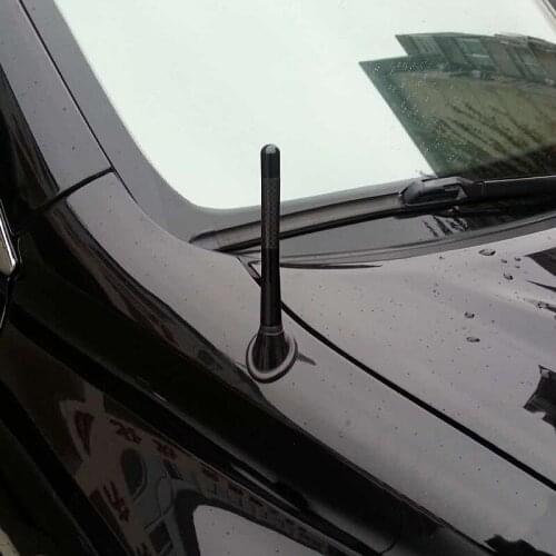 Car FM/ AM Radio Carbon Fiber Short Antenna for Cadillac XTS SRX ATS CTS/Renault Koleos Fluenec Latitude