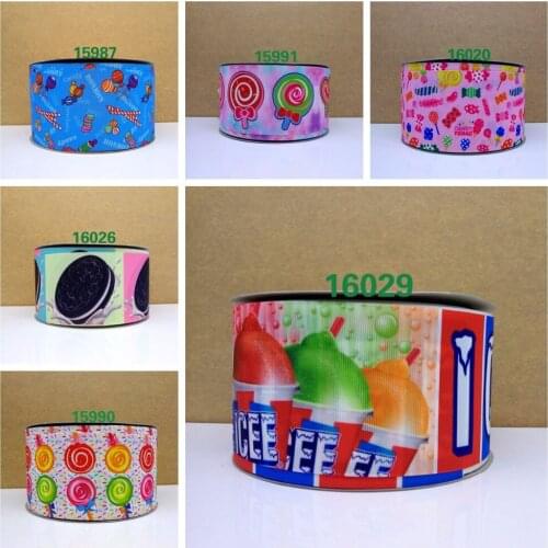 Free shipping 50 yard Halloween printed grosgrain ribbon 16026