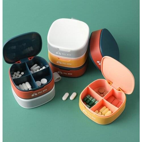 Plastic pill box pill organizer 1PCS per week pill divider