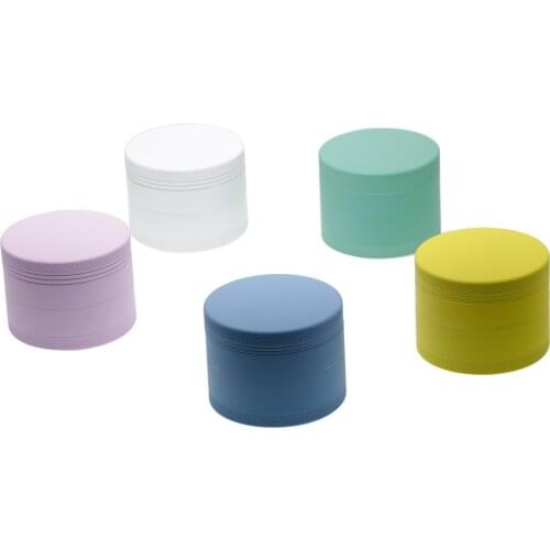 Aluminum alloy multiple colors tobacco Herb Grinder 63MM*47mm 4 Layer Crusher Grinder Crusher Smoking