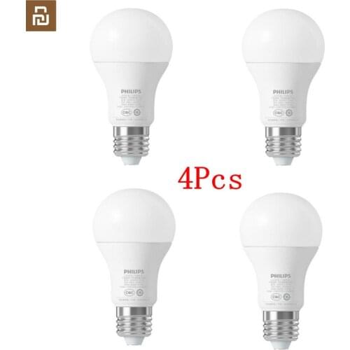 Bundle Sale Youpin Philips Smart White LED E27 Bulb Light APP WiFi Remote Group Control 3000k-5700k 6.5W 450lm 220-240V 50/60Hz