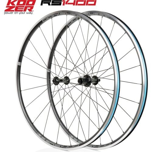 KOOZER RS1400 Bicycle wheel 700C High 21mm Diameter 622x17c Aluminium alloy Road Bike Front Rear wheelset 700x23-35c tyre