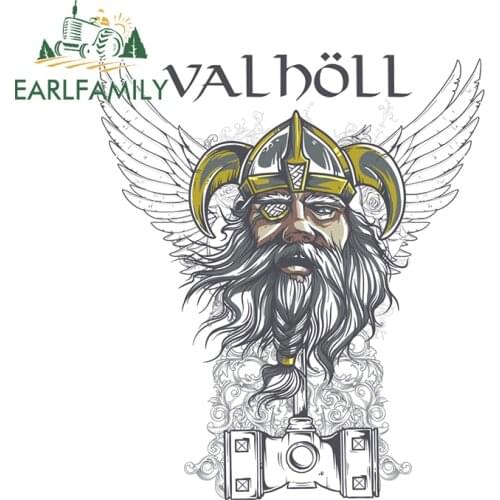 EARLFAMILY 13cm x 11.1cm for Val Boll Odin Car Stickers Snowboard Motorcycle Creative Fine Refrigerator Surfboard Windows Decal